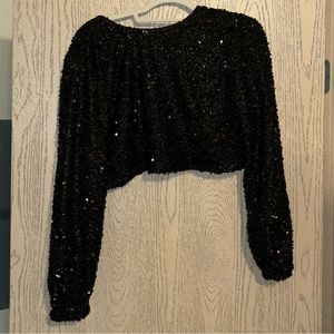 Sequin Crop Top